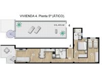 Nýbygging - Penthouse - Torrevieja - Playa del Cura